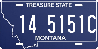 MT license plate 145151C