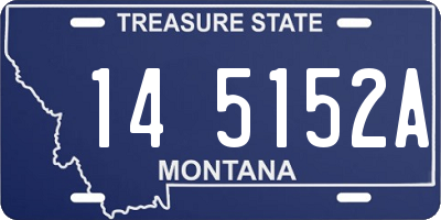 MT license plate 145152A
