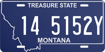 MT license plate 145152Y