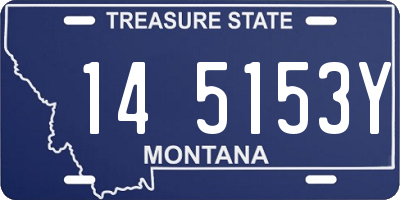 MT license plate 145153Y