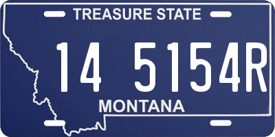 MT license plate 145154R
