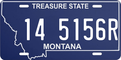 MT license plate 145156R