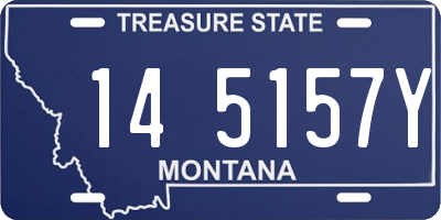 MT license plate 145157Y
