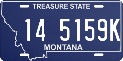 MT license plate 145159K