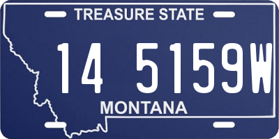 MT license plate 145159W