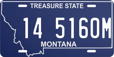 MT license plate 145160M