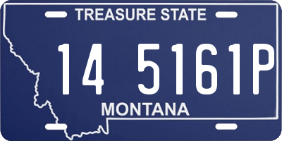 MT license plate 145161P