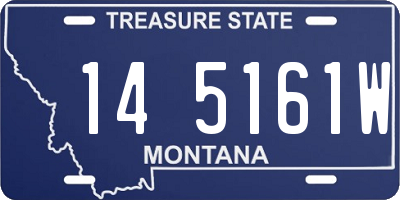 MT license plate 145161W