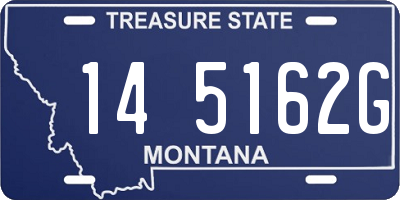 MT license plate 145162G