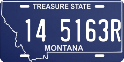MT license plate 145163R