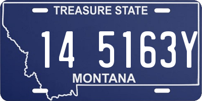 MT license plate 145163Y