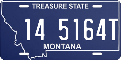 MT license plate 145164T