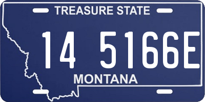 MT license plate 145166E