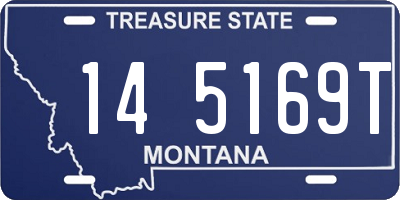 MT license plate 145169T