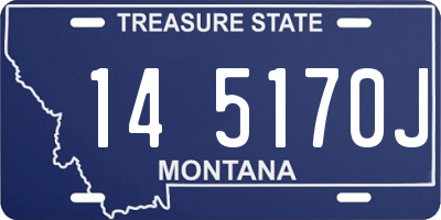 MT license plate 145170J