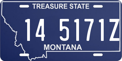 MT license plate 145171Z