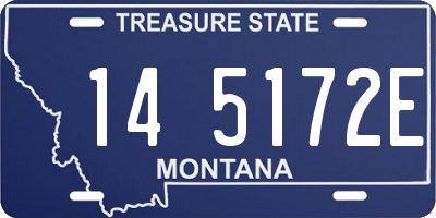 MT license plate 145172E