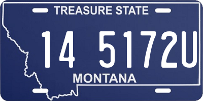 MT license plate 145172U