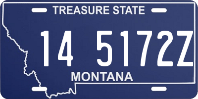 MT license plate 145172Z