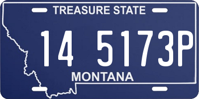MT license plate 145173P