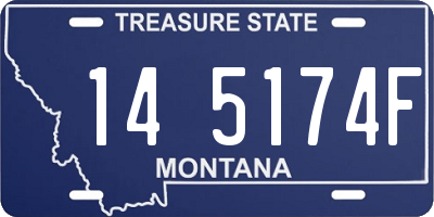MT license plate 145174F