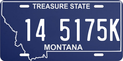 MT license plate 145175K