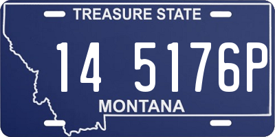 MT license plate 145176P
