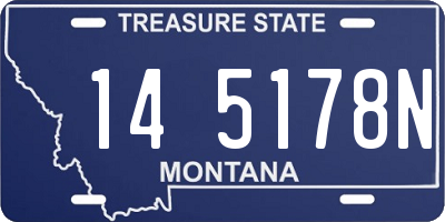 MT license plate 145178N