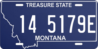 MT license plate 145179E