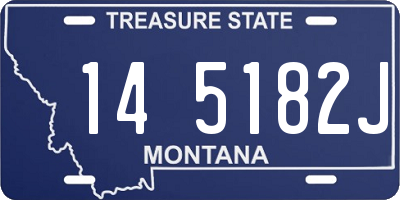 MT license plate 145182J