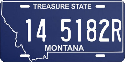 MT license plate 145182R