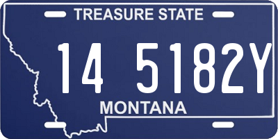 MT license plate 145182Y