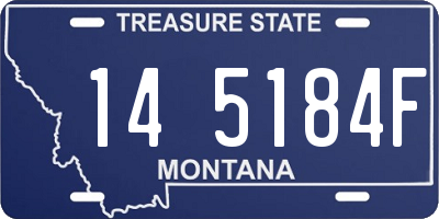 MT license plate 145184F