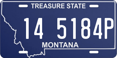 MT license plate 145184P