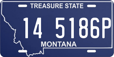 MT license plate 145186P