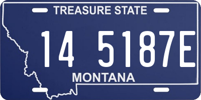 MT license plate 145187E