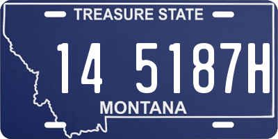 MT license plate 145187H