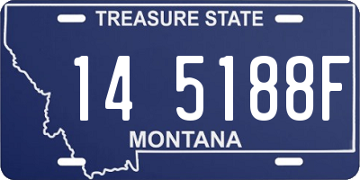 MT license plate 145188F