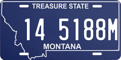 MT license plate 145188M