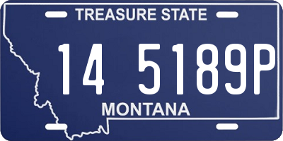 MT license plate 145189P