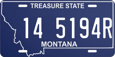MT license plate 145194R