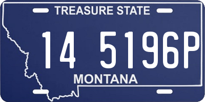 MT license plate 145196P
