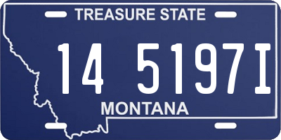 MT license plate 145197I