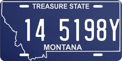 MT license plate 145198Y