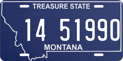MT license plate 145199O