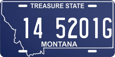 MT license plate 145201G