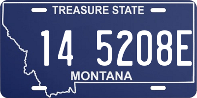 MT license plate 145208E