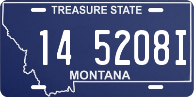 MT license plate 145208I