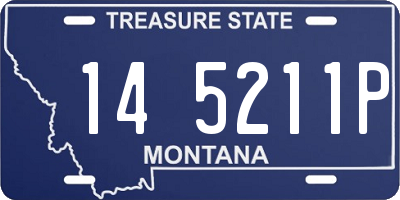 MT license plate 145211P