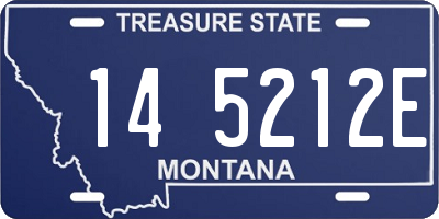 MT license plate 145212E